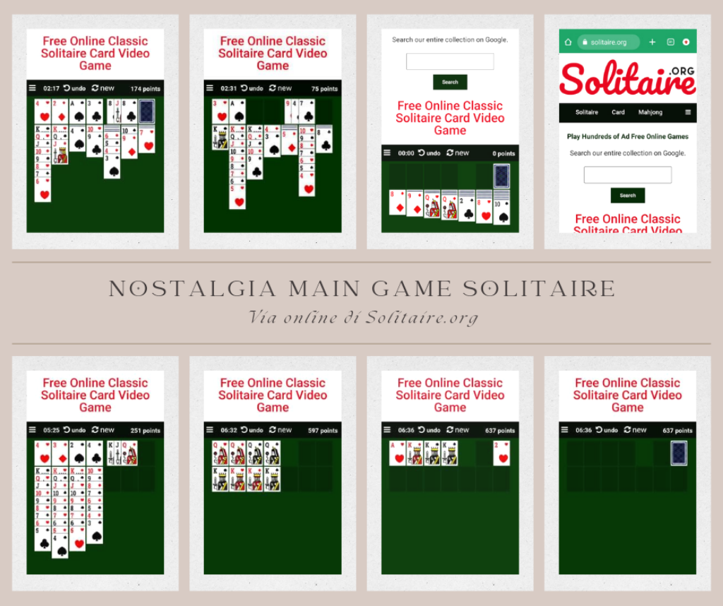 Nostalgia Main Game Solitaire via Online!